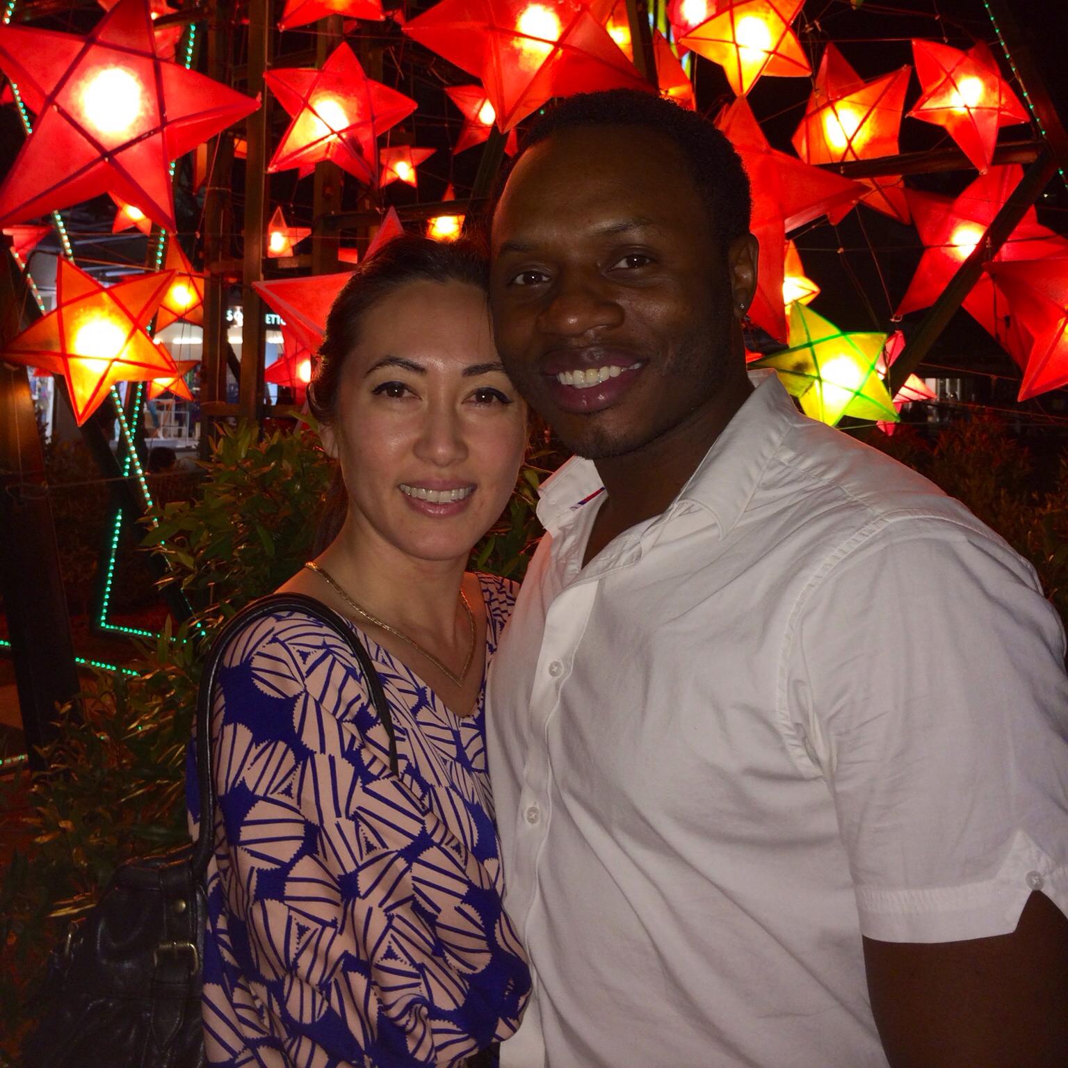 Malcolm Goodwin with his wife Vanessa Goodwin in 2014. 
