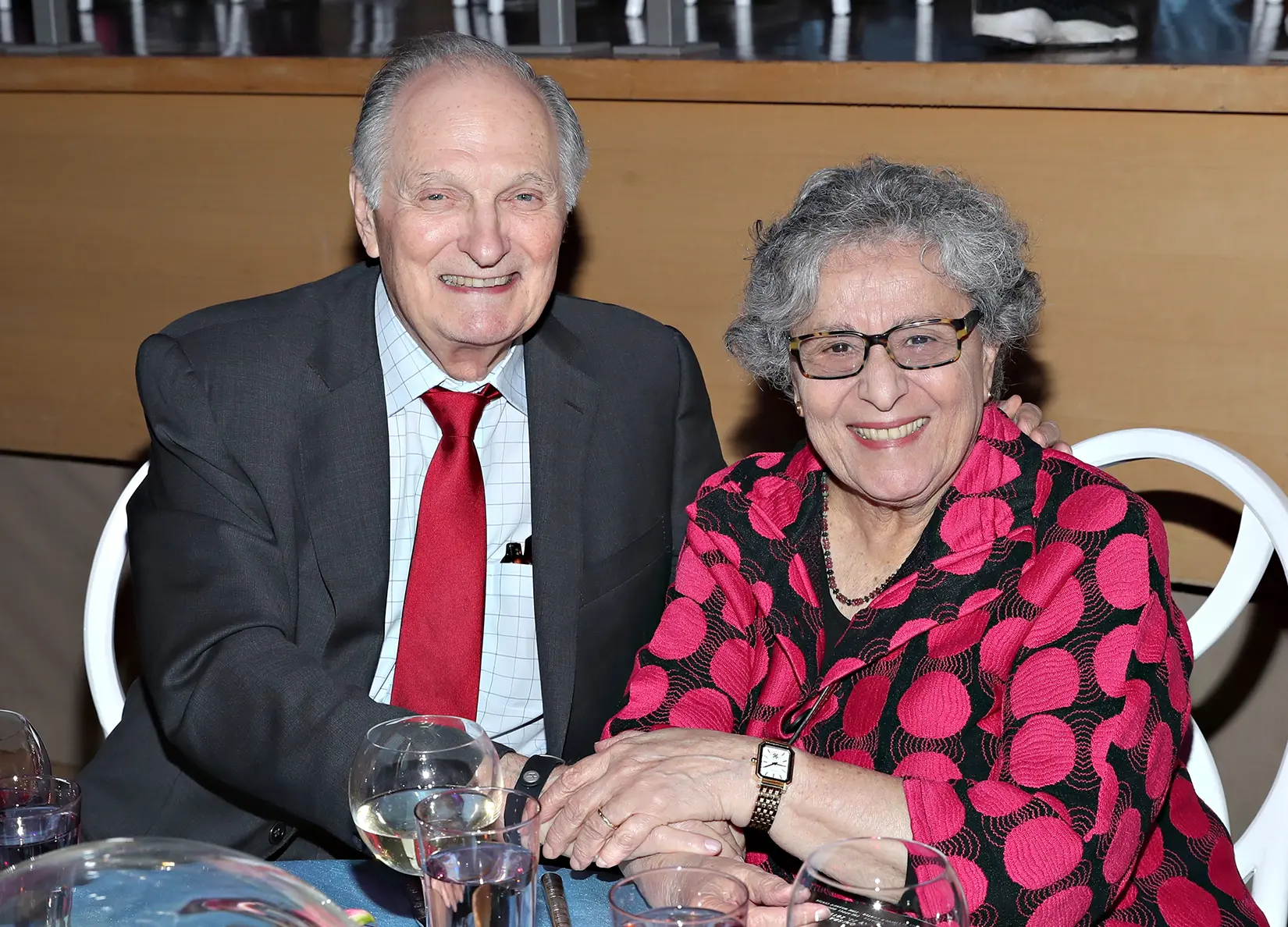 Alan Alda with his longtime wife Arlene Alda at an event
