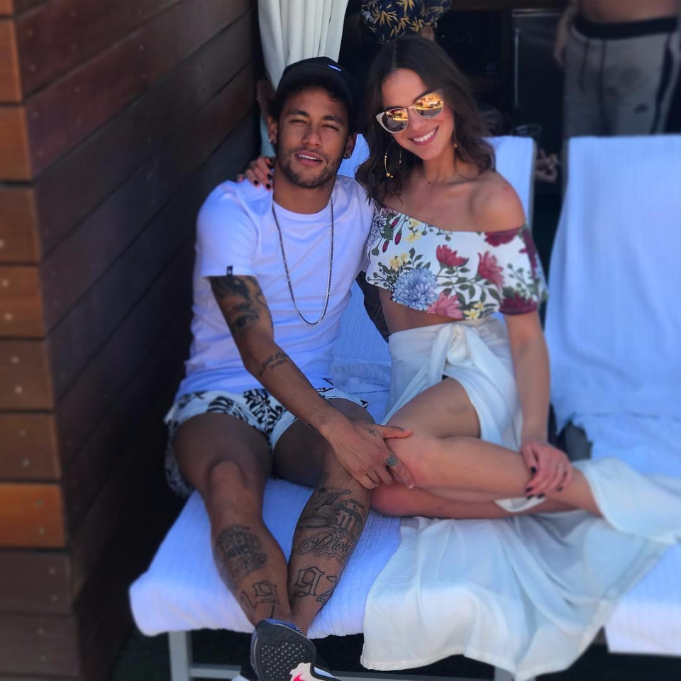 Bruna Marquezine with her former boyfriend Neymar Jr.