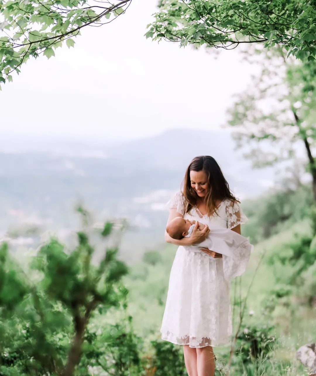 Rachel Boston is holding her baby Grace, as seen in her Mother's Day Instagram post