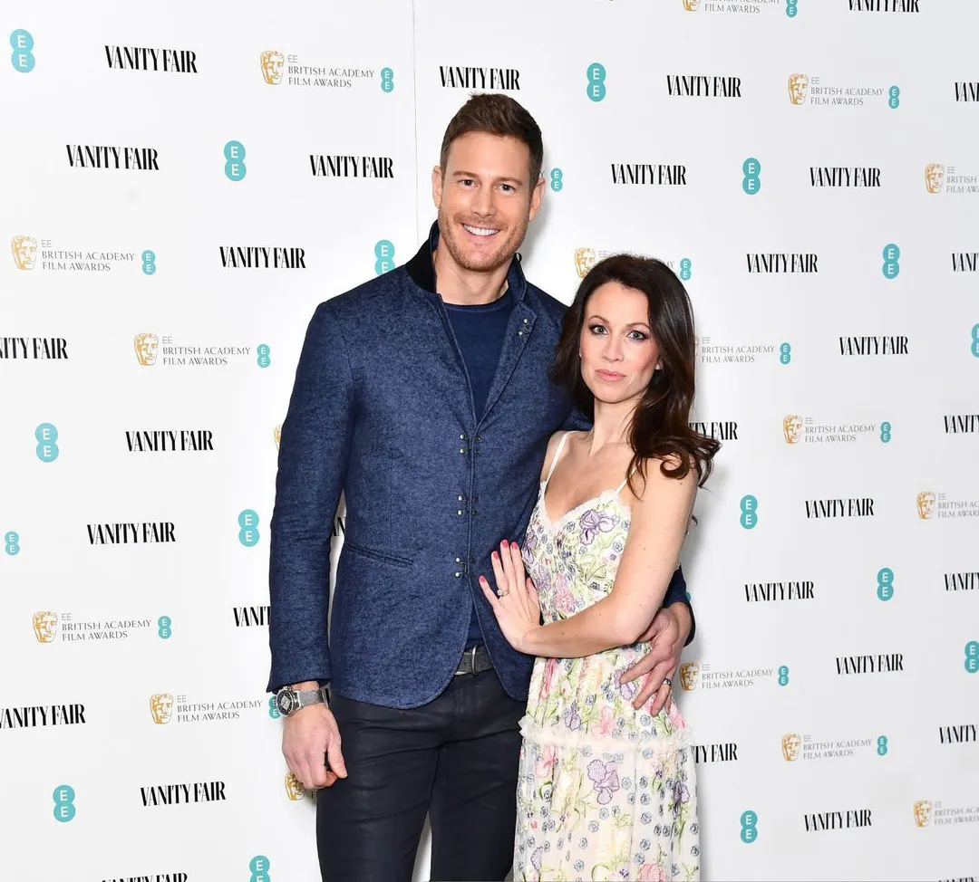 Tom Hopper with his wife Laura Hopper in March 2022