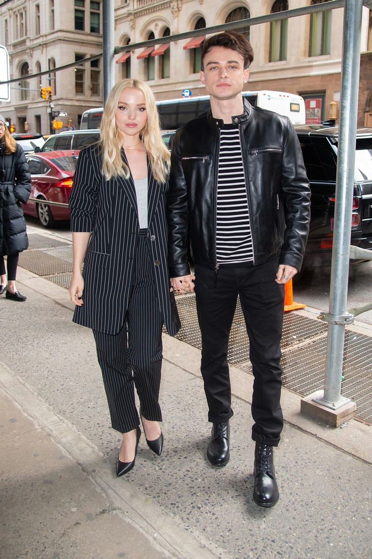 Thomas Doherty with his former girlfriend Dove Cameron