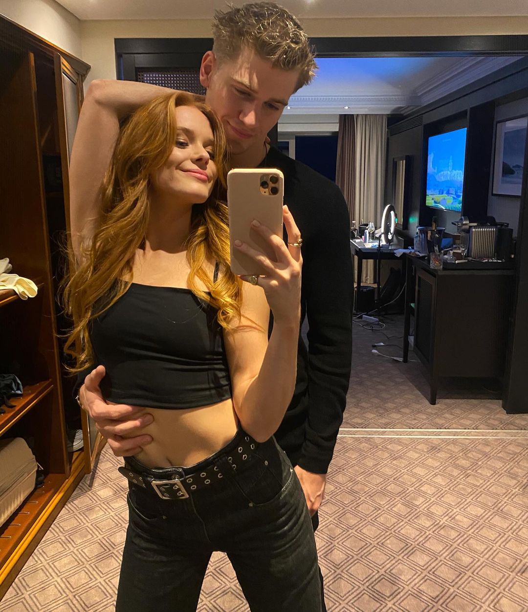 Abigail Cowen and Danny Griffin's first photo together on Cowen's Instagram.