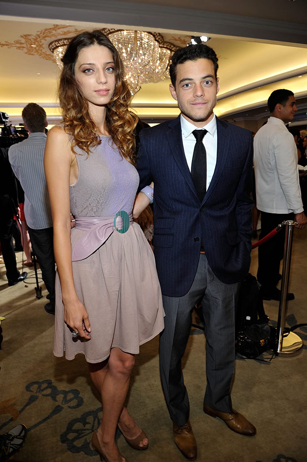Rami Malek and Angela Sarafyan during the 8th Annual GLSEN Respect Awards. 