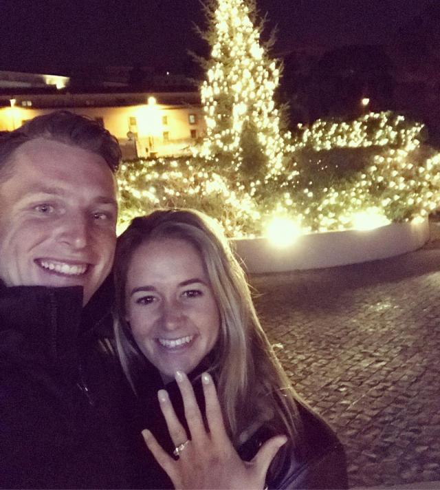 Jos Buttler and Louise ‘Webber’ Buttler announcing their engagement