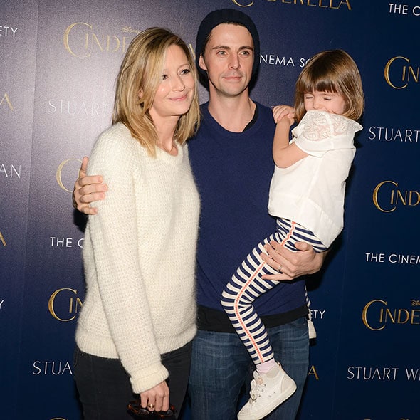 Matthew Goode and his wife, Sophie Dymoke, with their eldest child