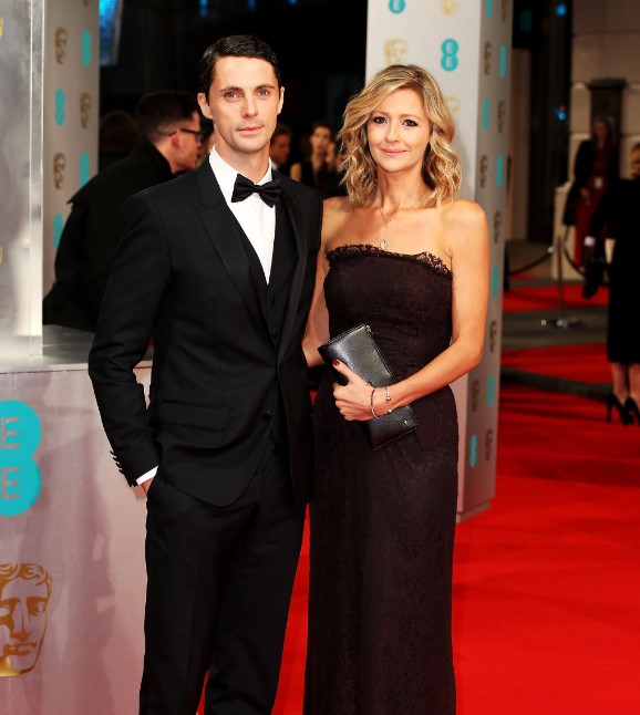 Matthew Goode with his wife Sophie Dymoke