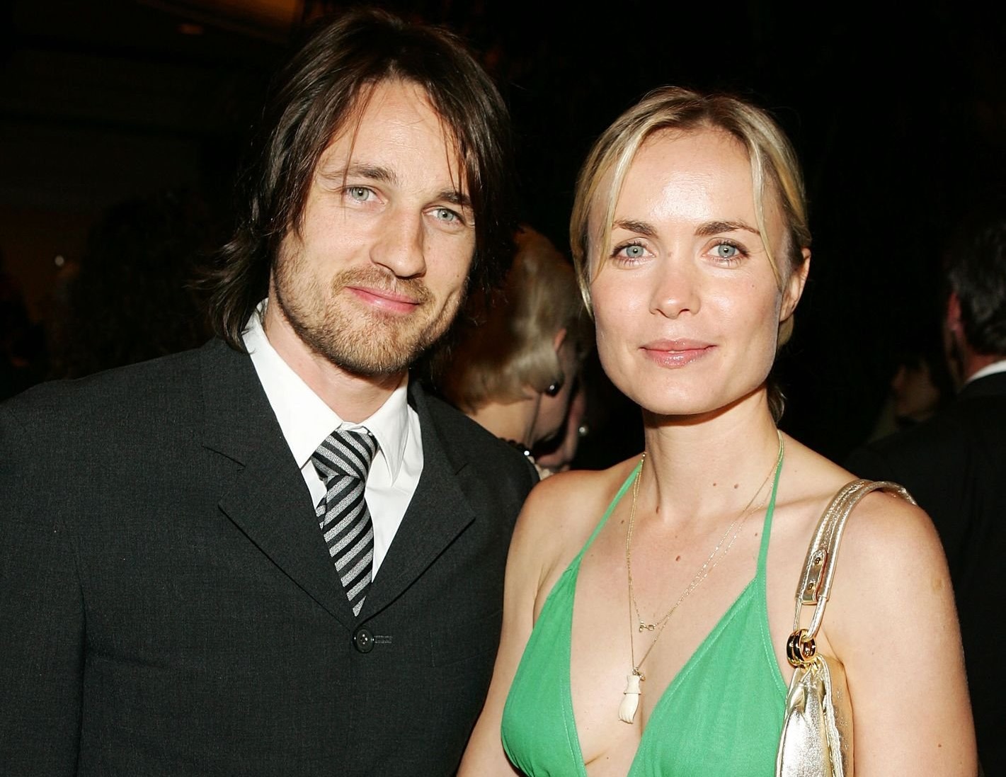 Martin Henderson and Radha Mitchell mingle at the 5th Annual Celebration of New Zealand Filmmaking cocktail reception. 
