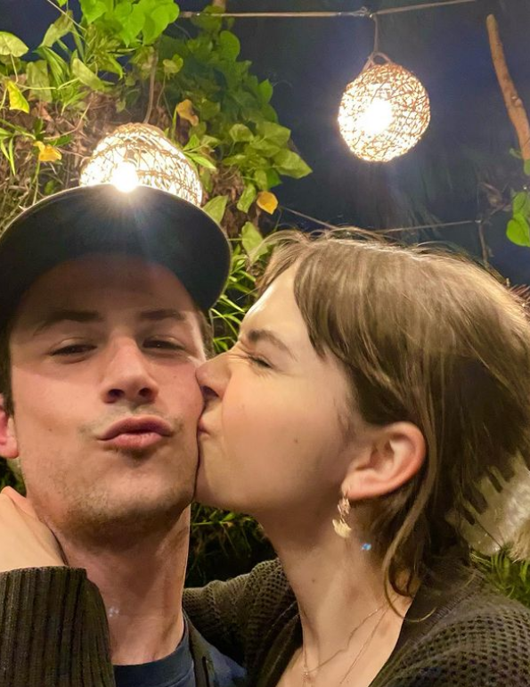 Dylan Minnette with his girlfriend Lydia Night.