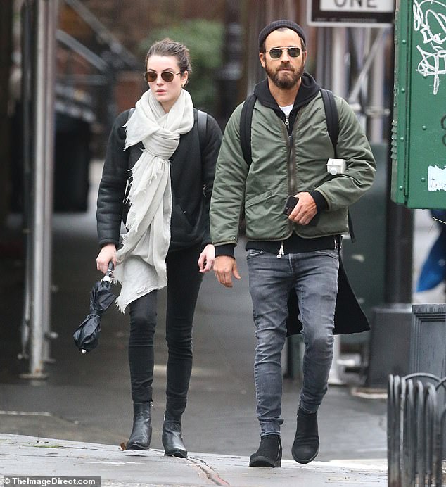 Lauren Norvelle was spotted with Justin Theroux in New York City.