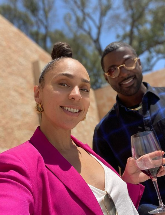 Lance Gross and his wife Rebecca Jefferson celebrating their 7th anniversary. 