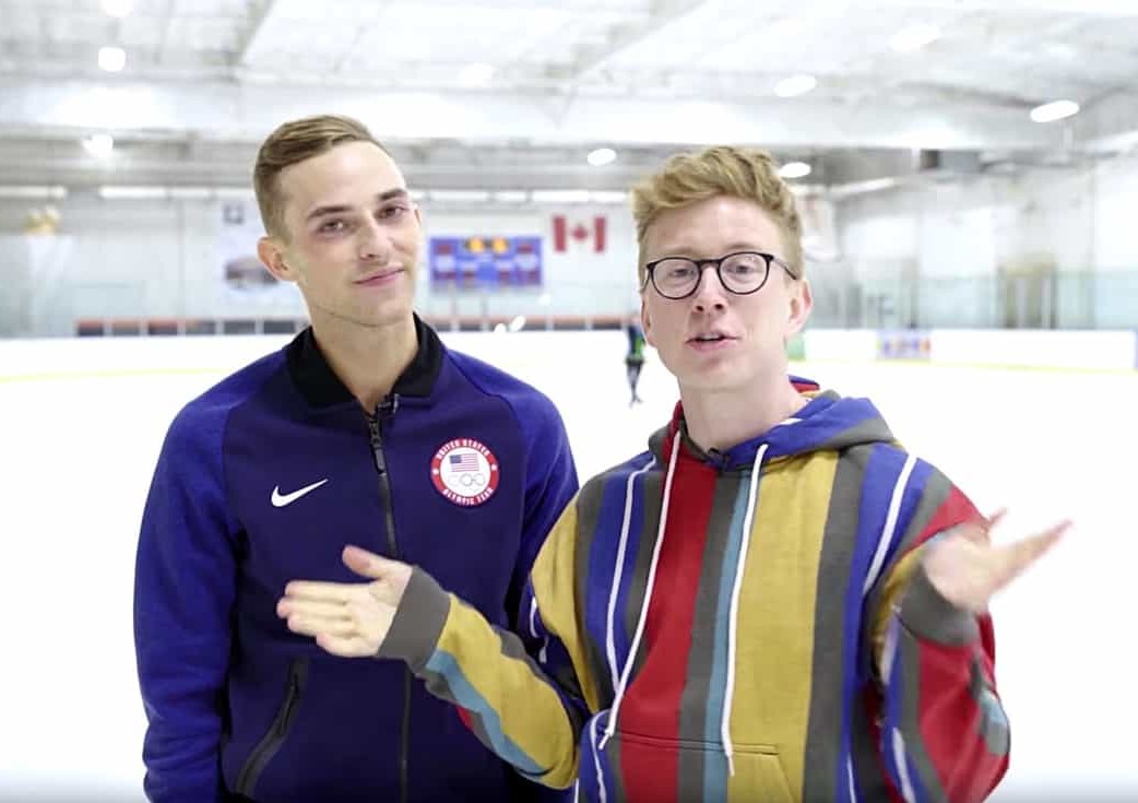 Tyler Oakley is rumored to be dating American figure skater Adam Rippon. 