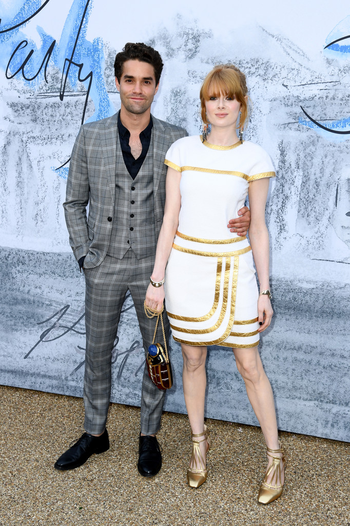Emily Beecham with her rumored husband, Max Befort, at The Summer Party 2019