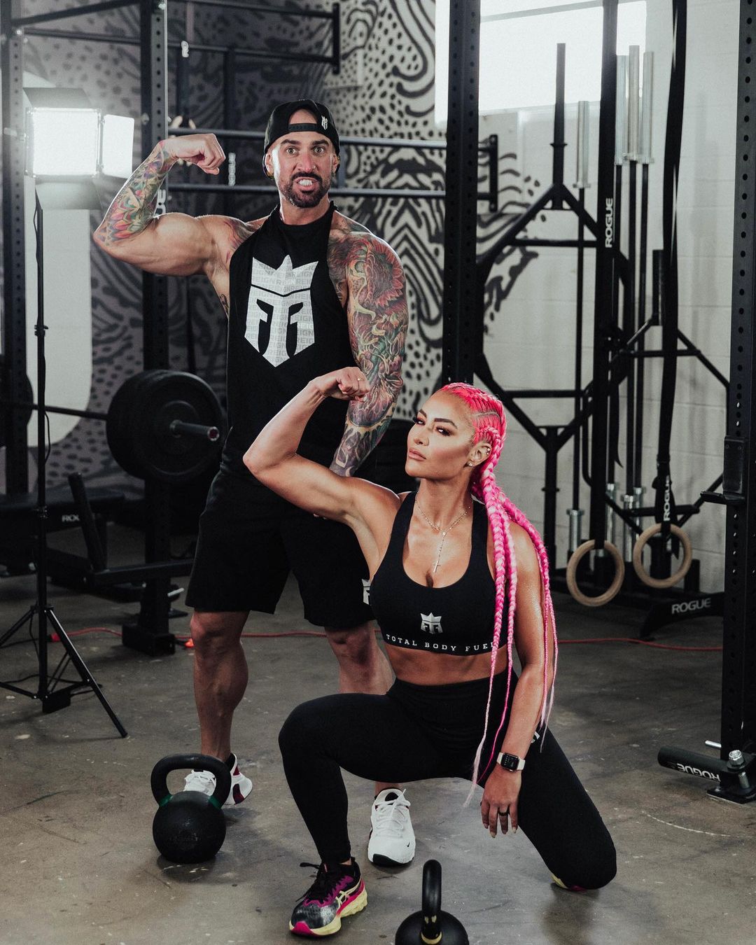Both Eva Marie and Jonathan Coyle are fitness experts. 