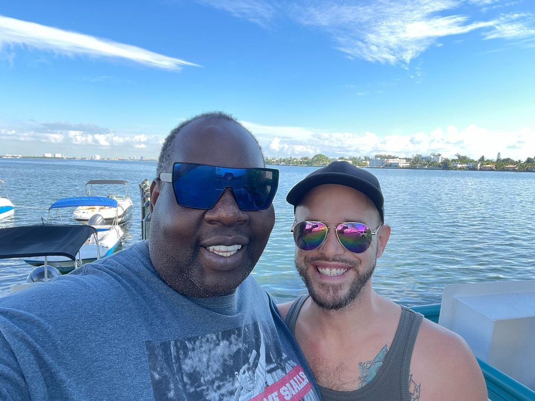 Latrice Royale taking a selfie with her husband, Christopher Hamblin