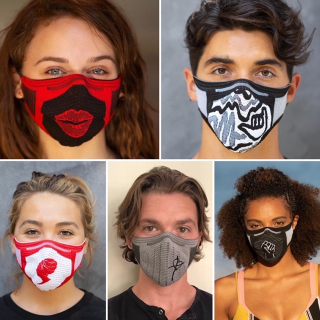 Taylor Zahar Perez and his co-stars designed the masks during the pandemic.