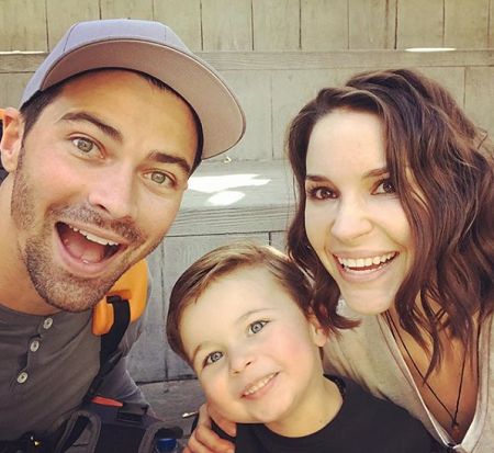 Matt Cohen with his wife and son.