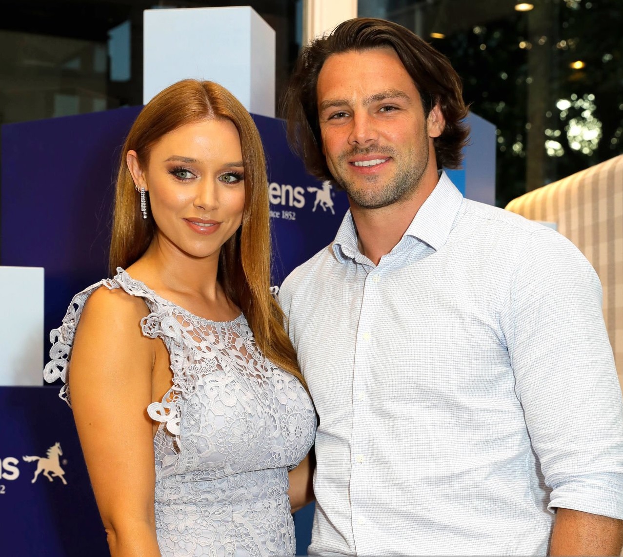 Ben Foden and Una Healy attended the launch party for Hastens Appaloosa & The Marwari Beds in 2017