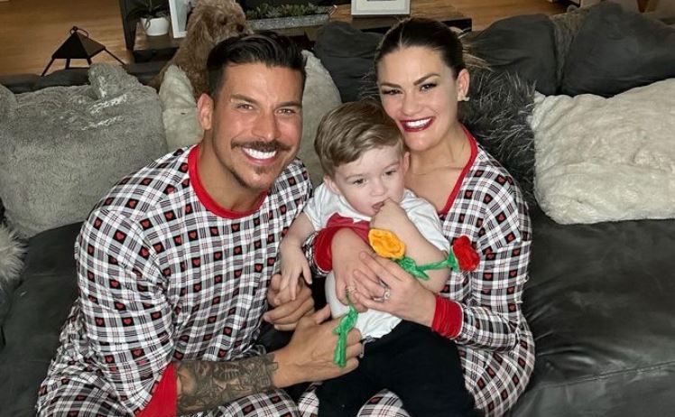 Brittany Cartwright with her husband and son