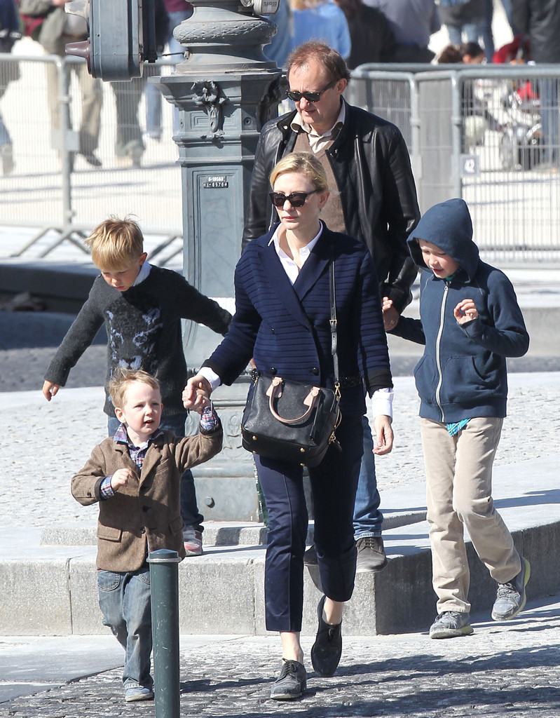 Cate Blanchett, husband Andrew Upton and their three sons.