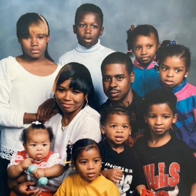 Chrisean Malone, her parents and her older siblings.