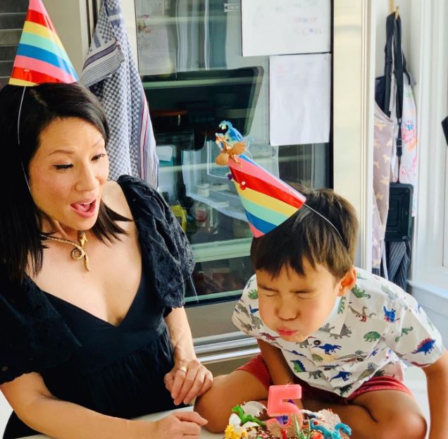 Lucy Liu celebrating her son's birthday