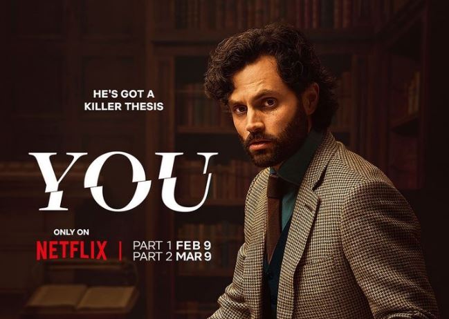 Penn Badgley in the poster for the new season of 'You'