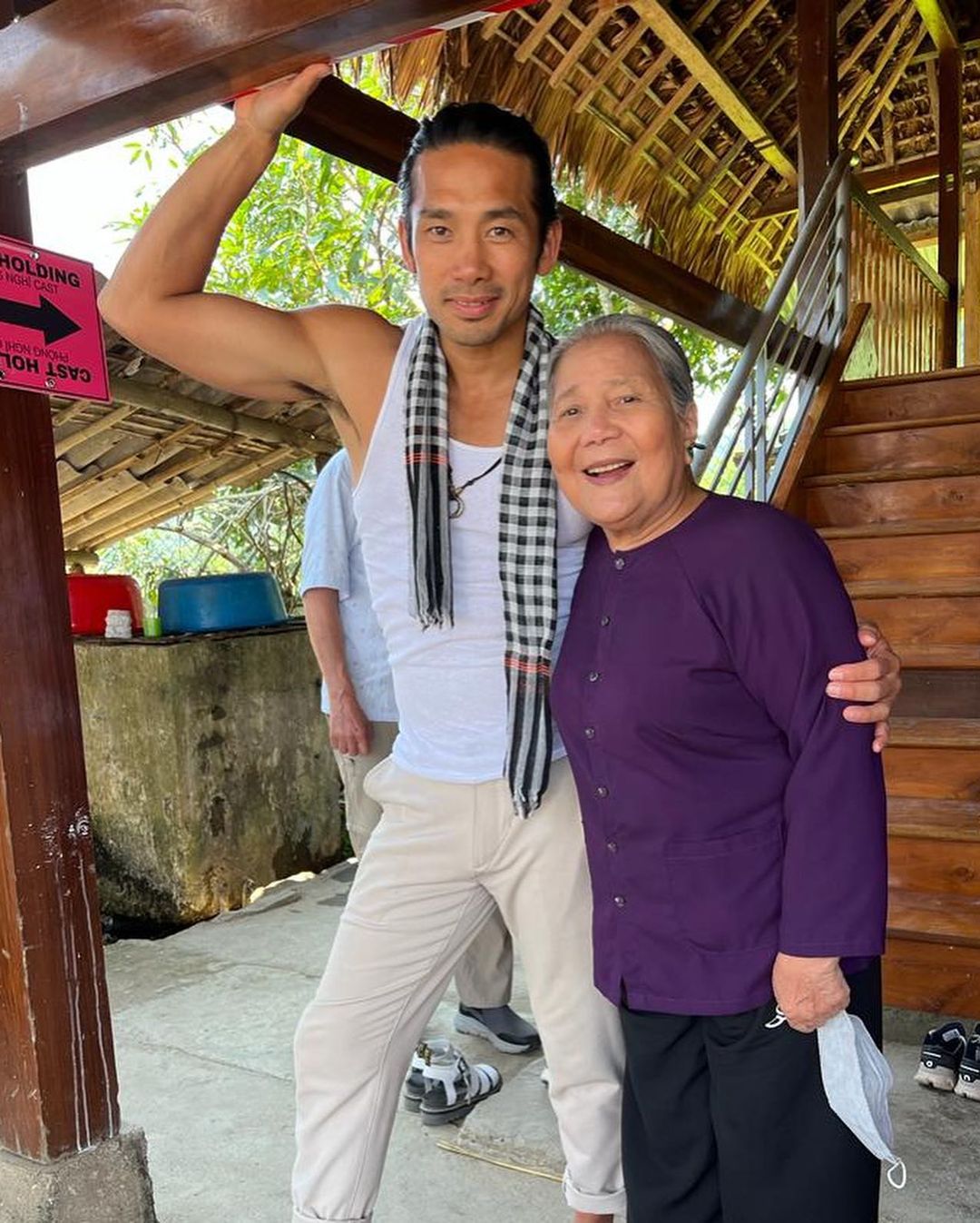 Scott Ly posed for a picture with Le Thein, who is also featured in his upcoming Netflix movie 