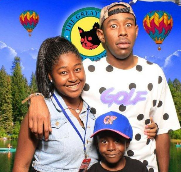 Tyler, the Creator with his sister and Cousin