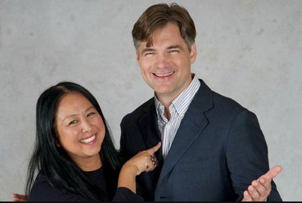 Daniel Cosgrove and his wife.