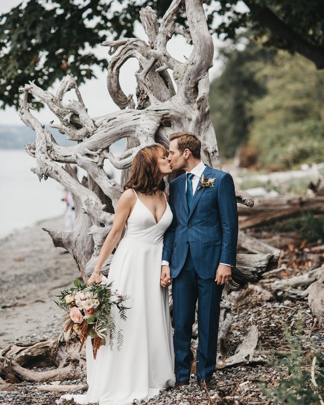 Chad Kimball wished his wife Emily Swallow a happy fourth marriage anniversary on Instagram by sharing a picture from their wedding