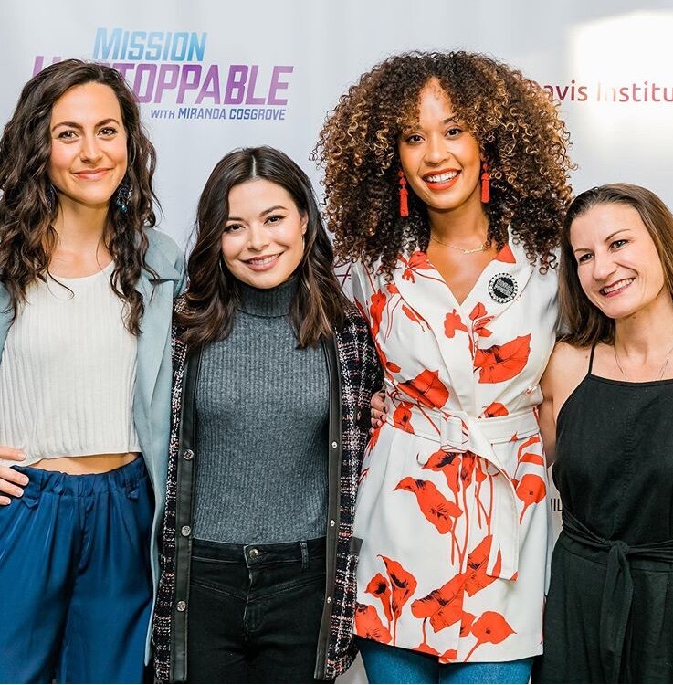 Erica Hernandez with her co-stars of Mission Unstoppable.