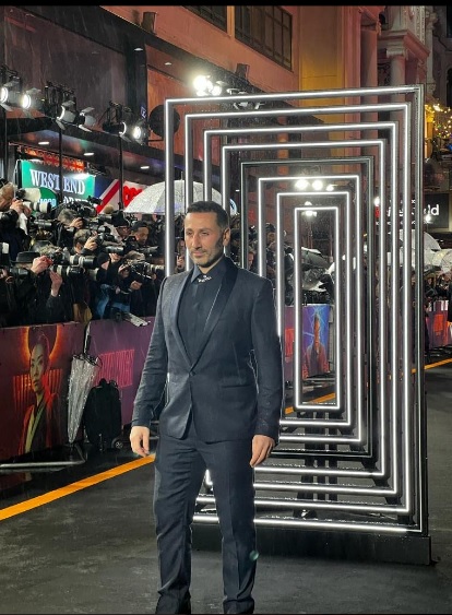 George Georgiu attended the premiere of John Wick: Chapter 4 in London, on March 6, 2023