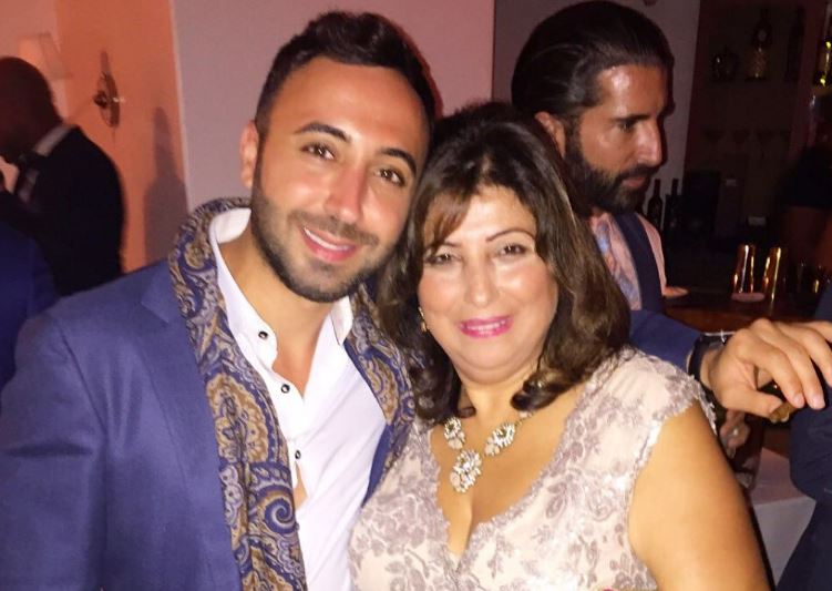Larsa Younan's mother with her brother
