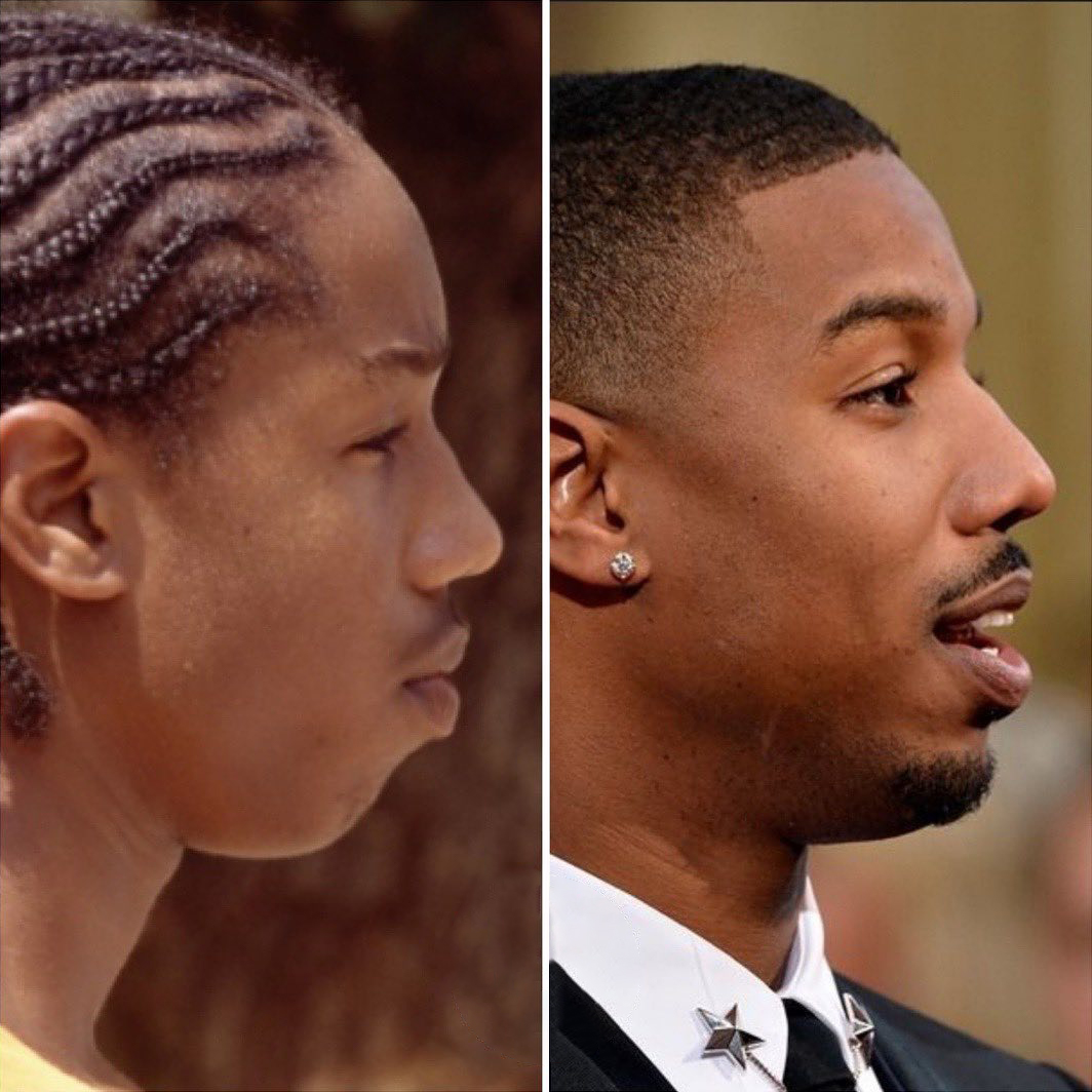Experts analyze the change in Michael B. Jordan's face over the years.