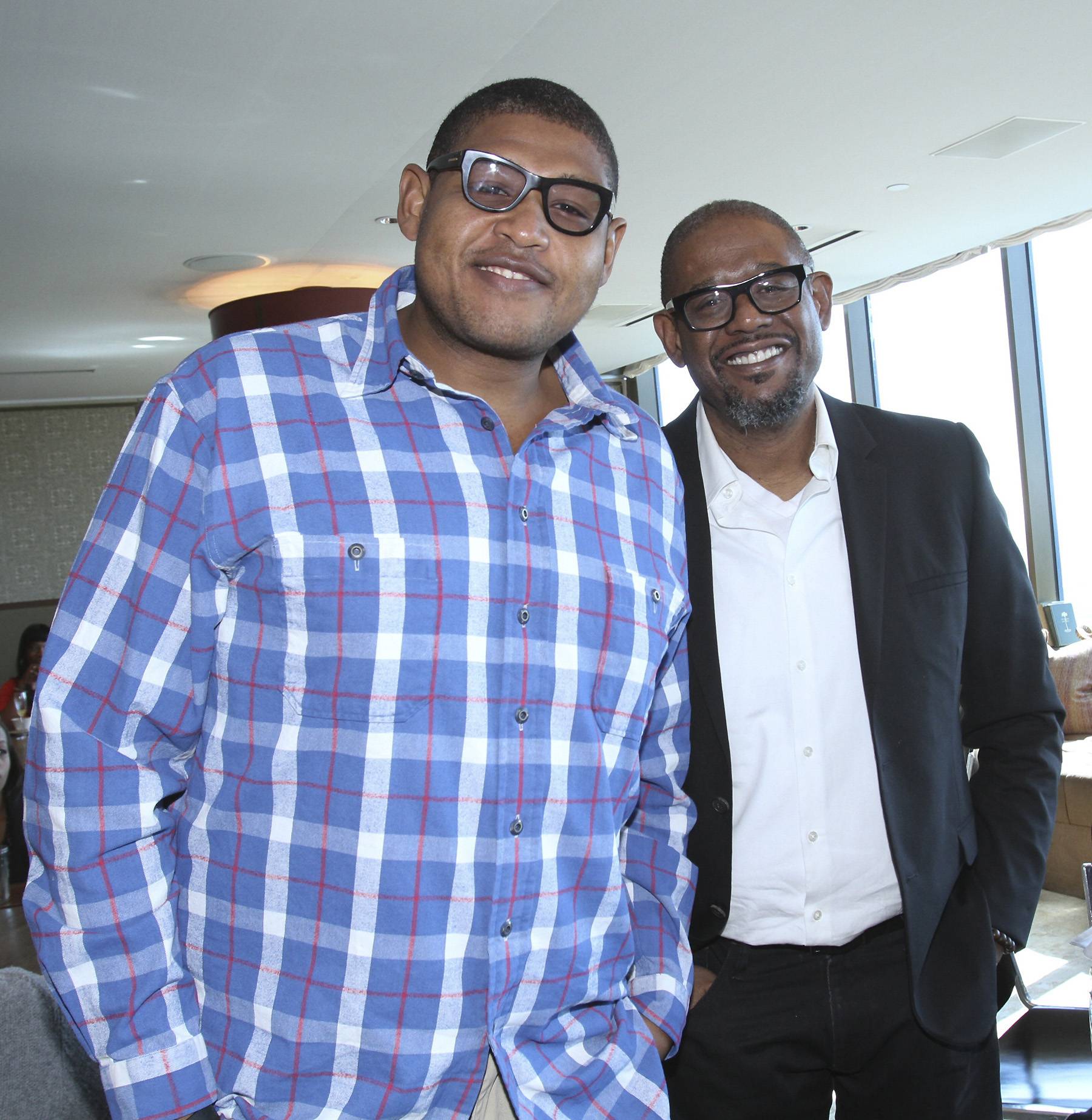 Omar Miller and Forest Whitaker are pictured together at an event.