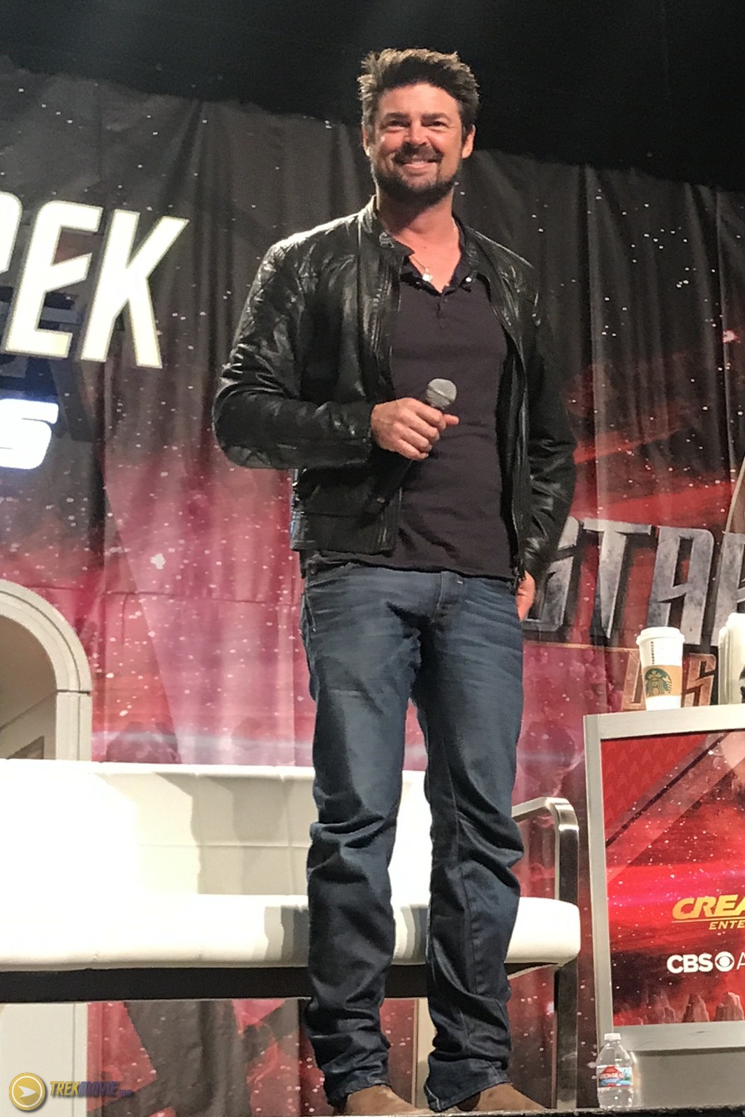 Karl Urban during 'Star Trek' promotion.