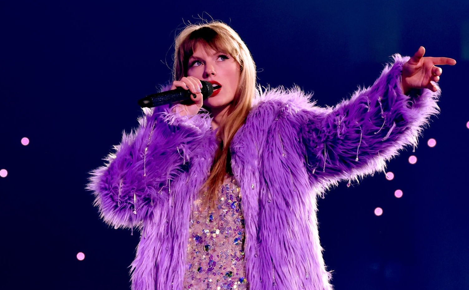 Taylor Swift performed onstage for the opening night of "Taylor Swift | The Eras Tour" at State Farm Stadium on March 17, 2023 