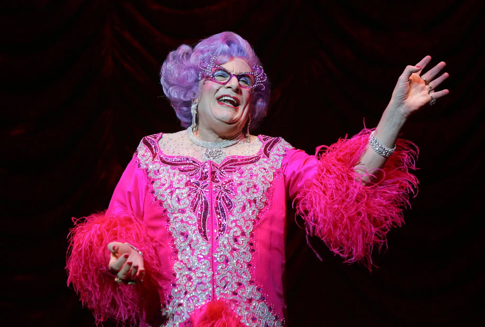 Dame Edna is best known for her appearance on Barry Humphries' on-stage show.
