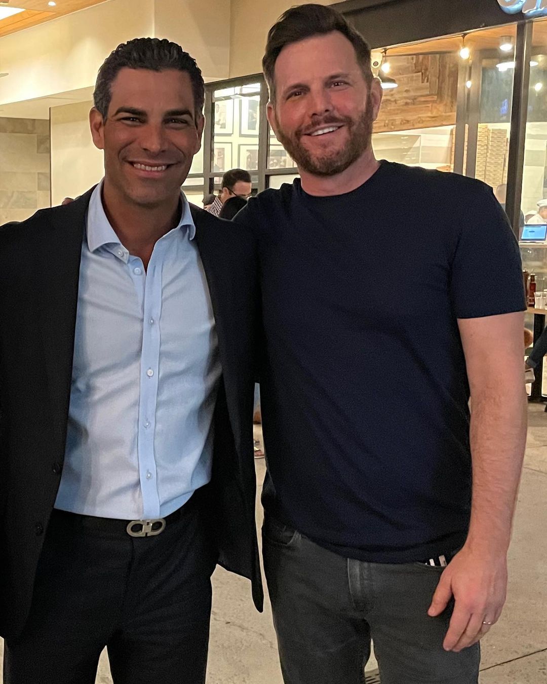 Dave Rubin pictured with the mayor of Miami, Francis Saurez