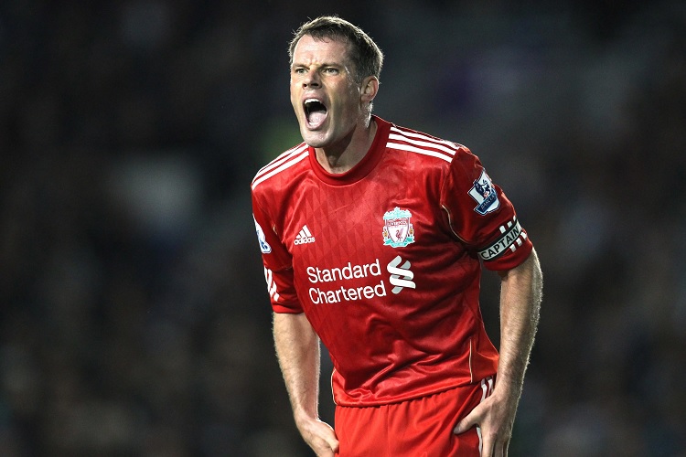 Jamie Carragher played for Liverpool throughout his career