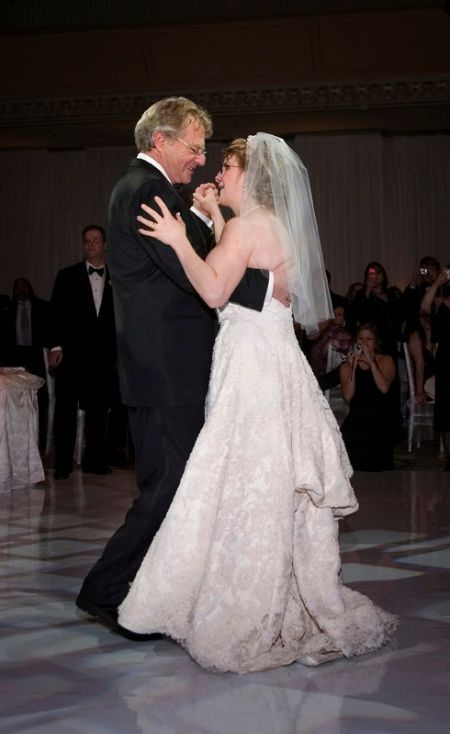 Katie Springer and Jerry Springer danced in Katie's wedding.