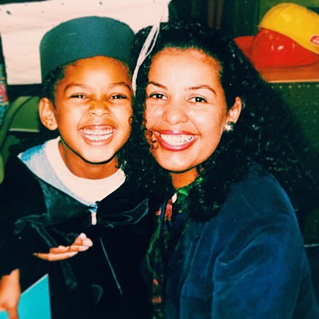 Mya Allen often shares pictures with her parents from her childhood in her social media