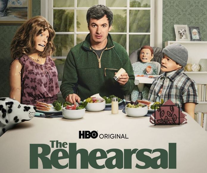 Nathan Fielder on the posters for The Rehearsal
