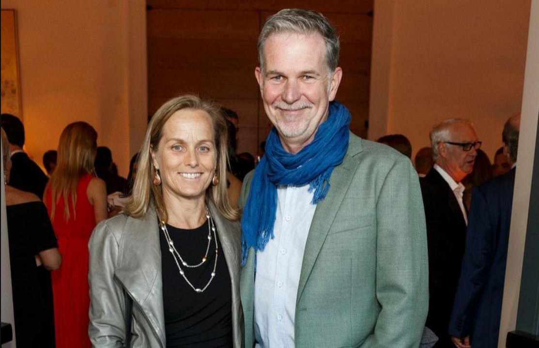 Reed Hastings with his wife