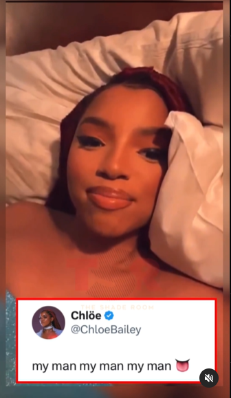 Chloe Belly took to her IG Live to "show" her new boyfriend to the world.