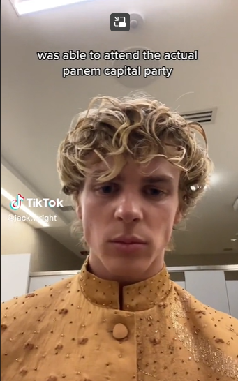 Jack Wright's Hunger Games comparison was not well-received. (Source: TikTok)