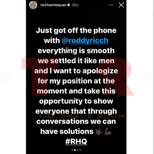 Rich Homie Quan clears the air about the situation. 