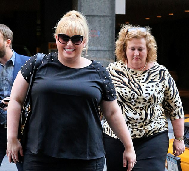 Rebel Wilson pictured with her mother, Sue Bounds (right)