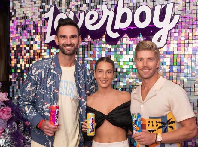 Kyle Cooke and friends on the Lover Boy Variety Pack Launch Party